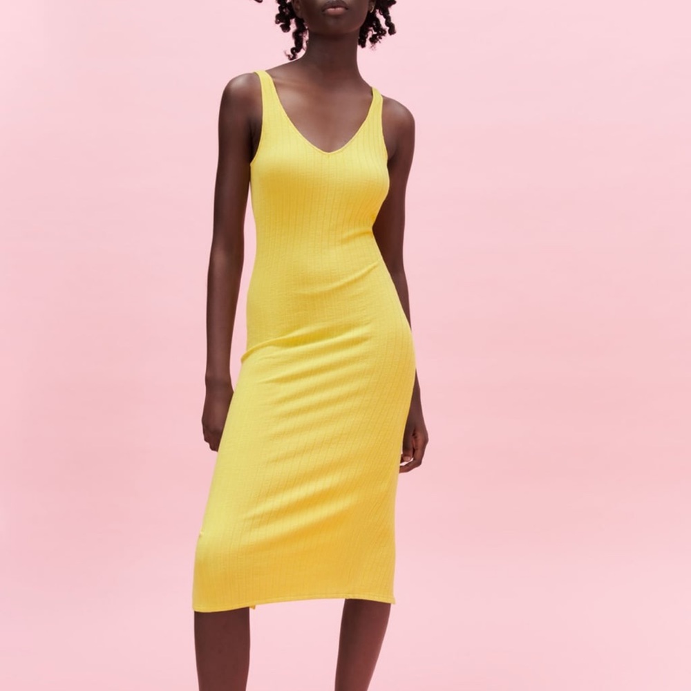 ‼️MOVING SAME ❗️ Zara Ribbed Midi Dress
